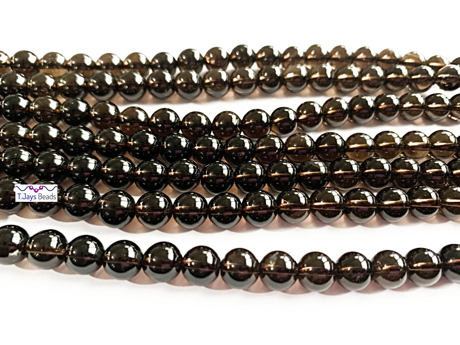 Smoky Quartz | Round Beads | 8mm