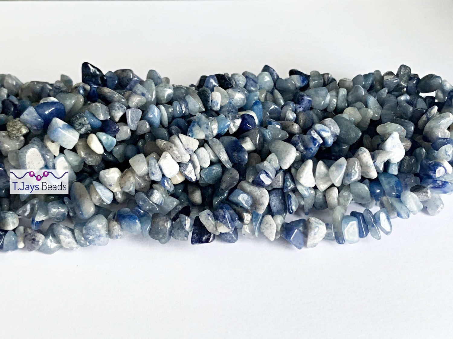 Blue Aventurine | Chip Beads | 5-8mm | 32" String