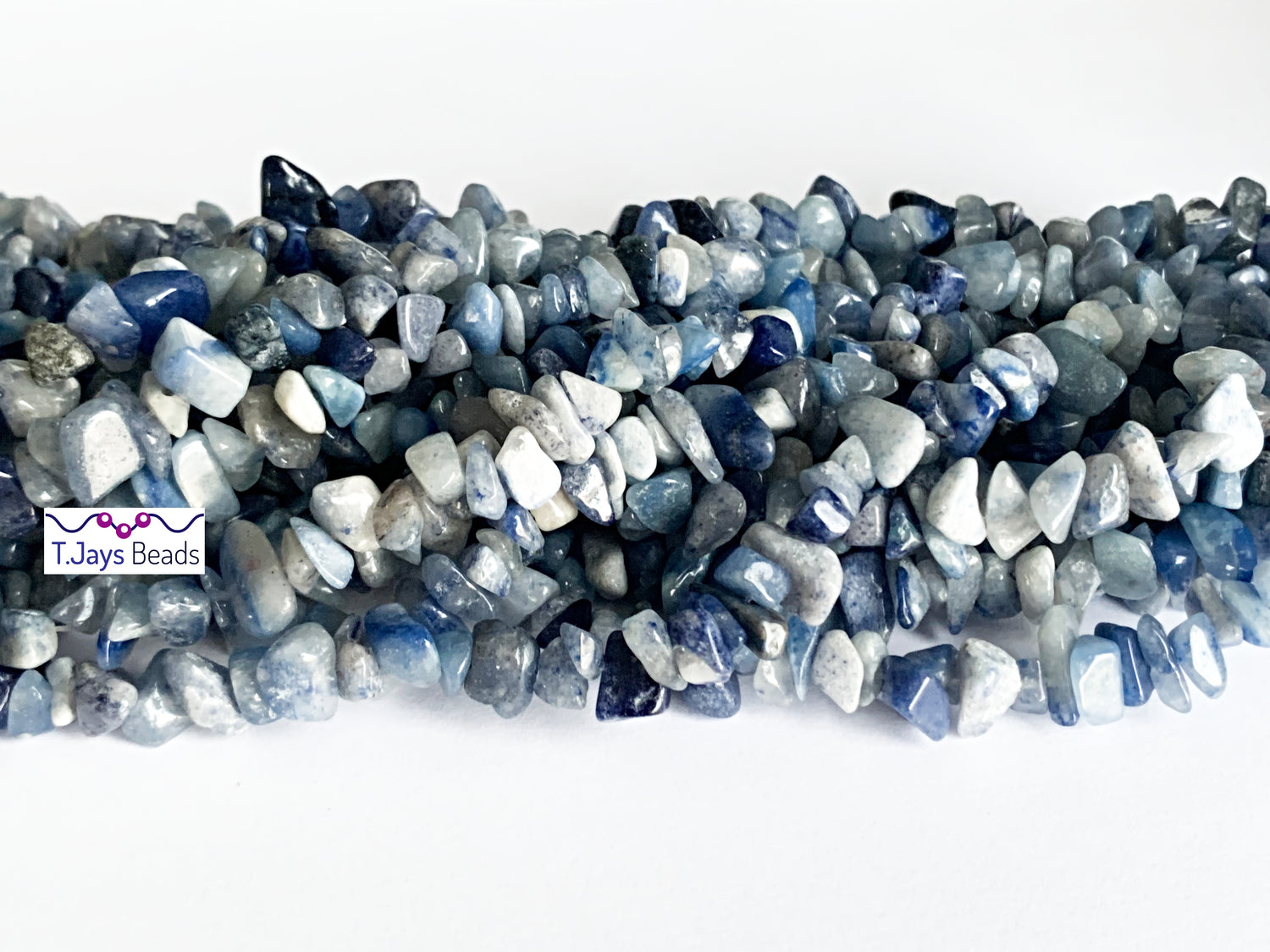 Blue Aventurine | Chip Beads | 5-8mm | 32" String