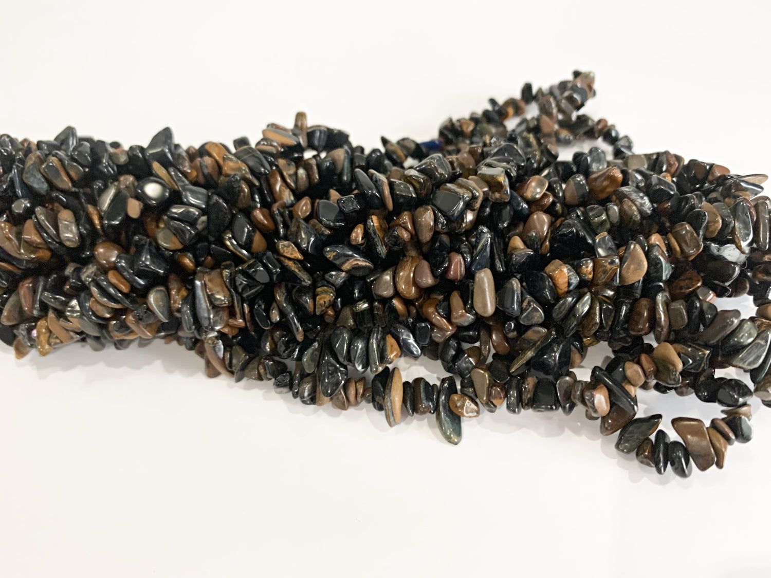 Blue Tiger Eye | Chip Beads | 5-8mm | 32" String