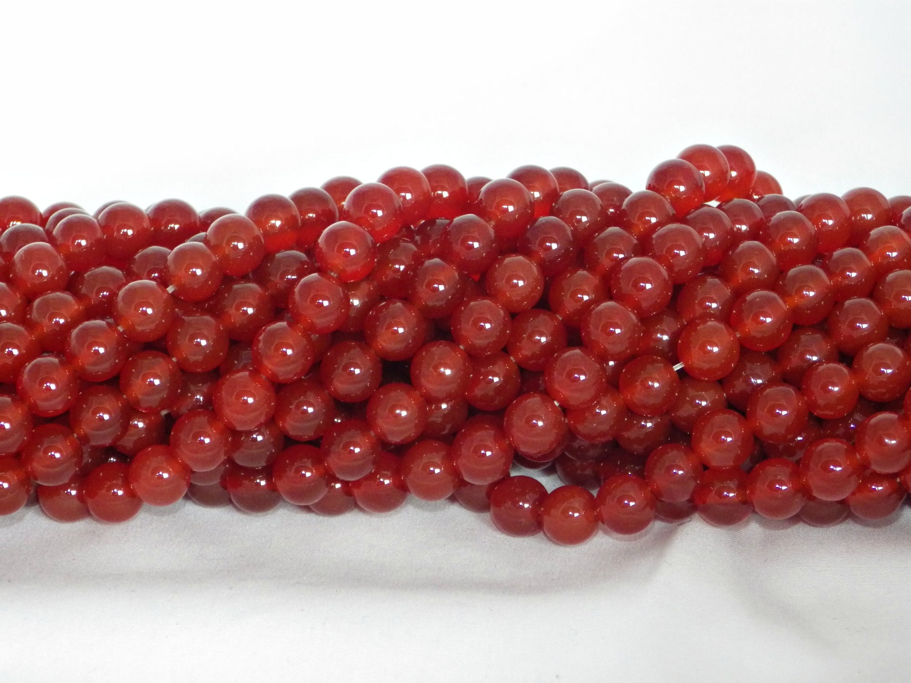 8mm Carnelian Round Beads for Jewellery Making