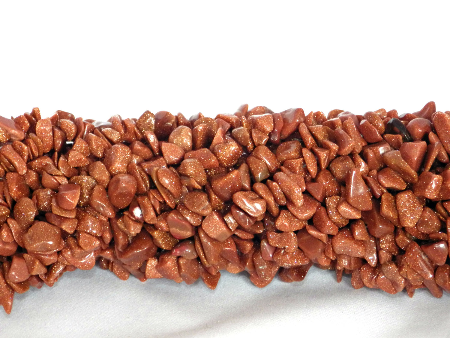 Goldstone | Chip Beads | 5-8mm | 32" String