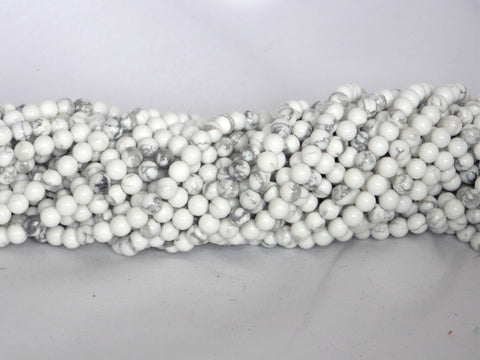 Howlite Beads - 4mm