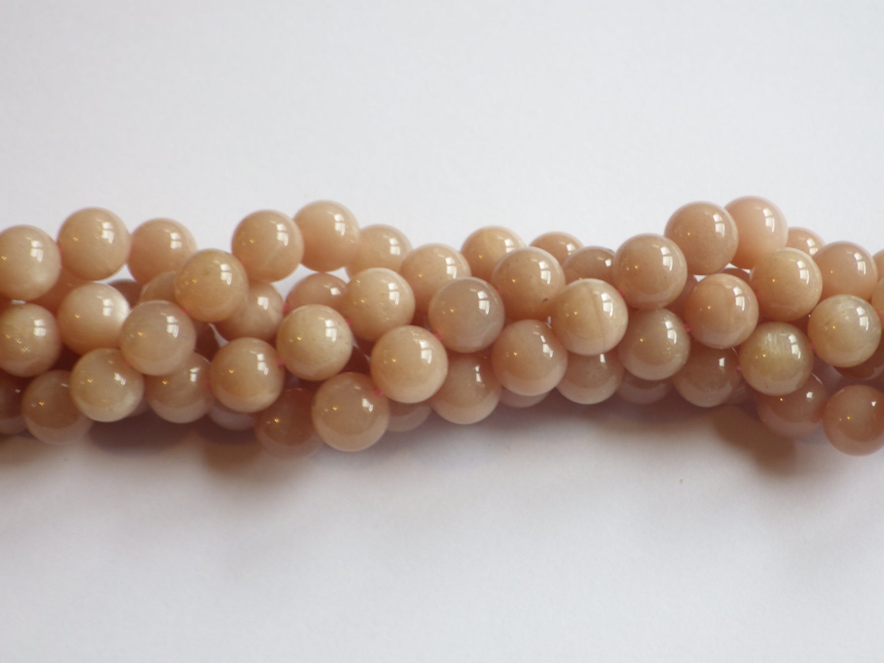 8mm Sunstone Round Beads