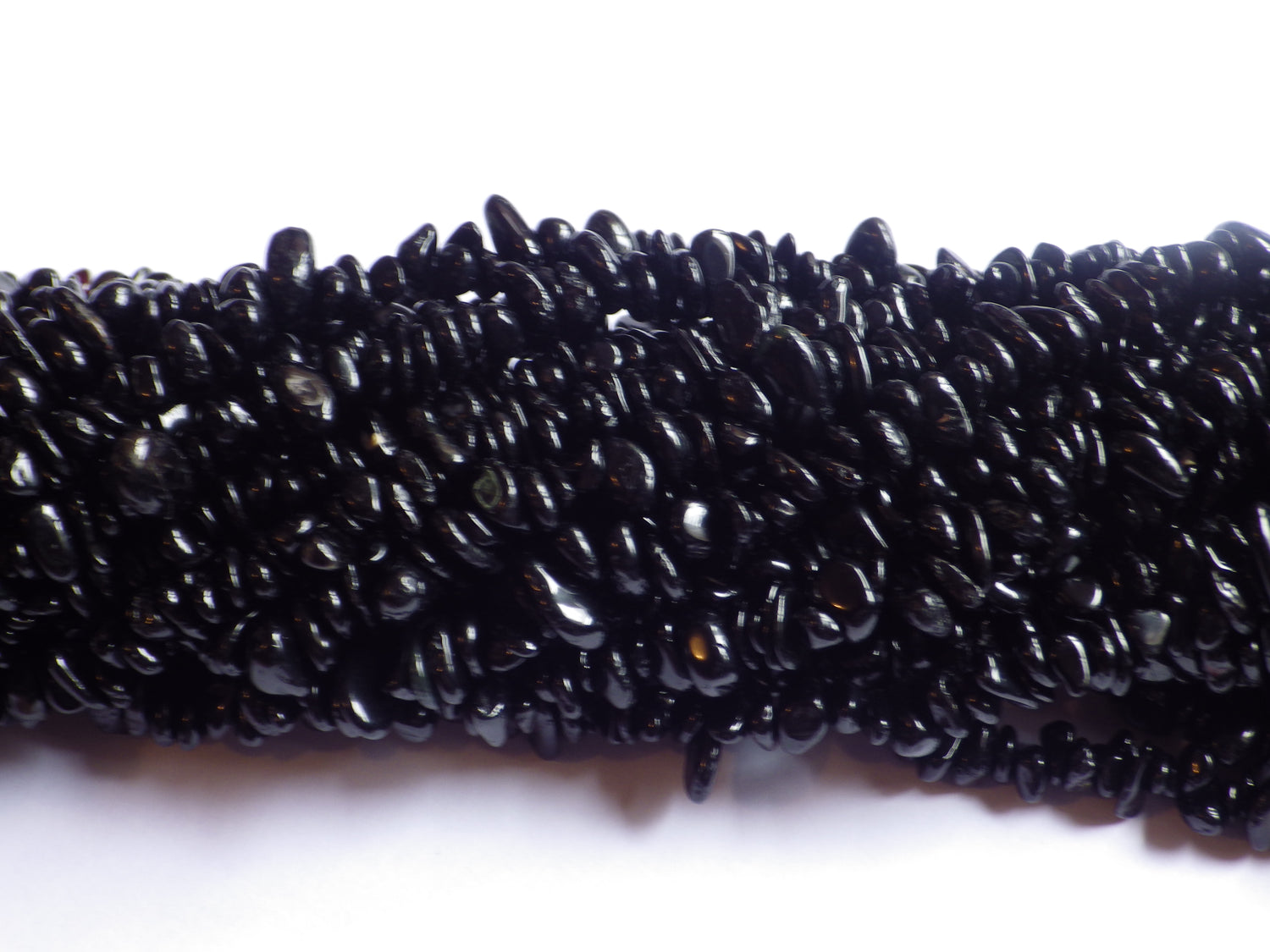 Black Tourmaline | Chip Beads | 5-8mm | 32" String