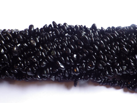 Black Tourmaline Chip Beads 5-8mm