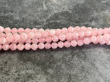 8mm Faceted rose quartz beads