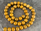 8mm Yellow Jasper Round Beads