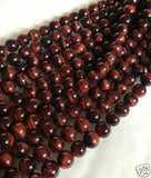8mm Red Tiger Eye Beads