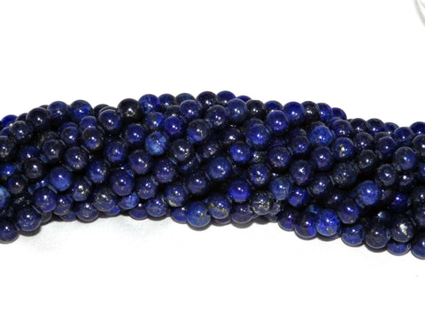 6.5mm Lapis Lazuli Beads - A Grade