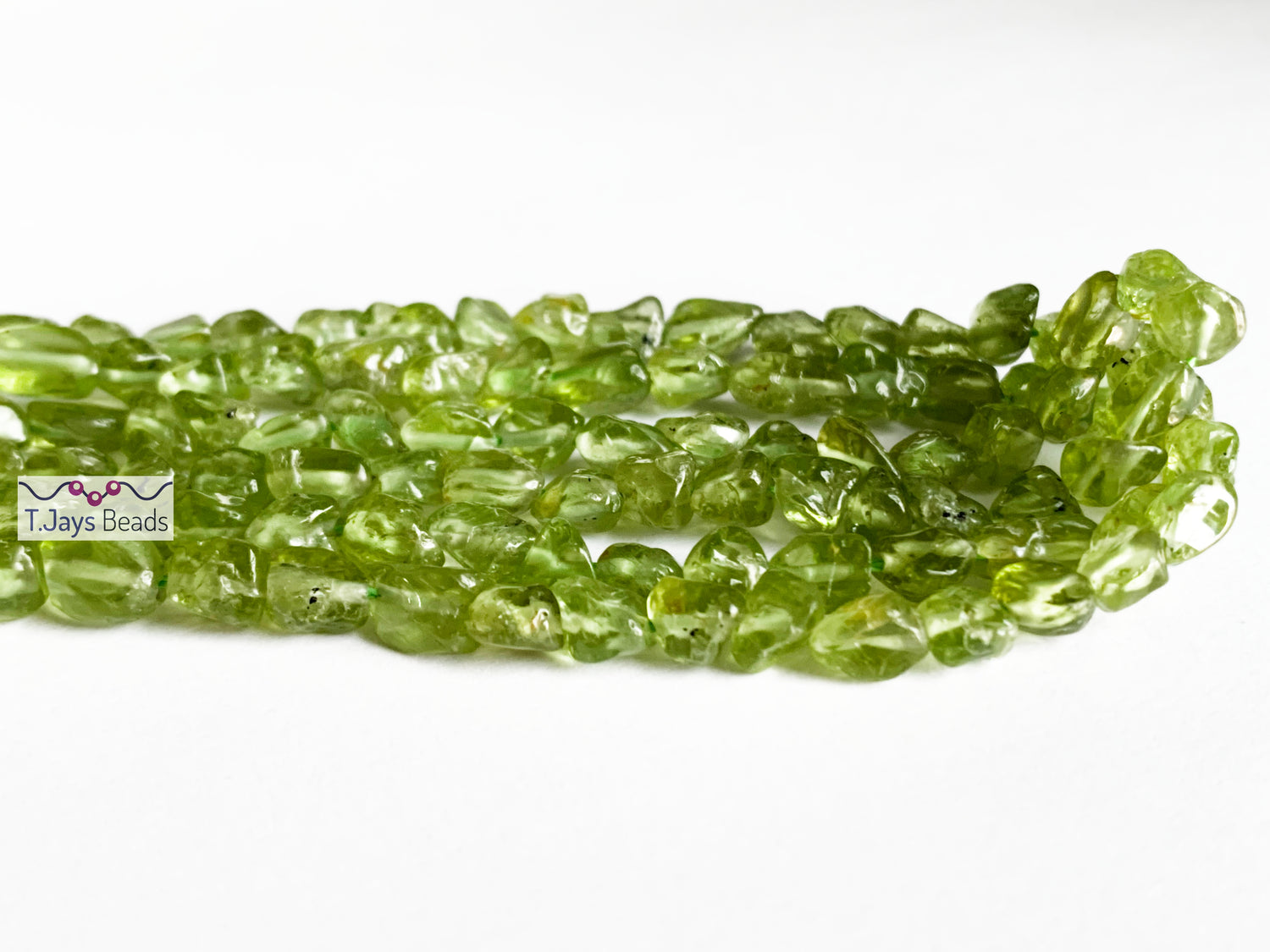 Peridot | Nugget Beads | 6-8mm