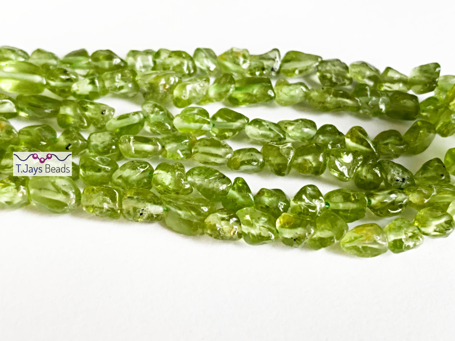 Peridot | Nugget Beads | 6-8mm