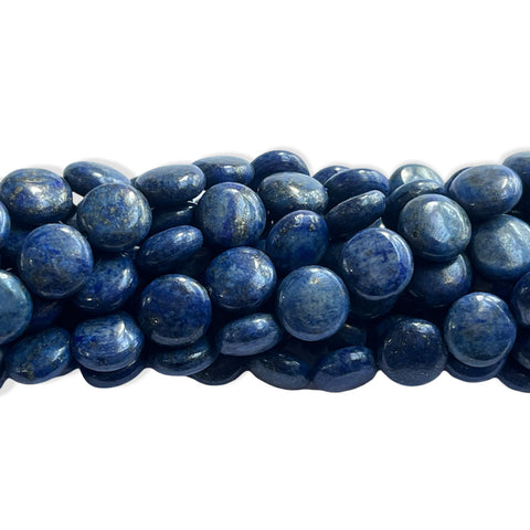 Lapis Lazuli Puffy Coins - 10mm