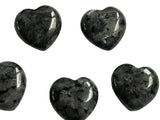 1 x Natural Colour Labradorite Polished Heart 25mm