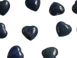 2 x Natural Colour Lapis Lazuli Polished Heart 15mm