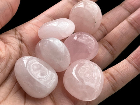 Rose Quartz Tumbled Stones (6 stones)