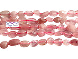 Rose Quartz Polished Nugget Beads - 5-8mm