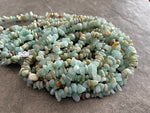 Amazonite chip beads 33"