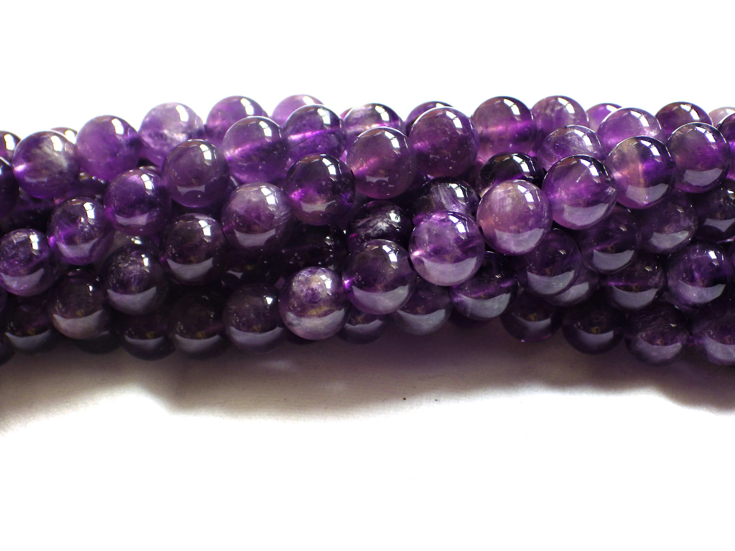 Amethyst | Round Beads | 8mm | B Grade