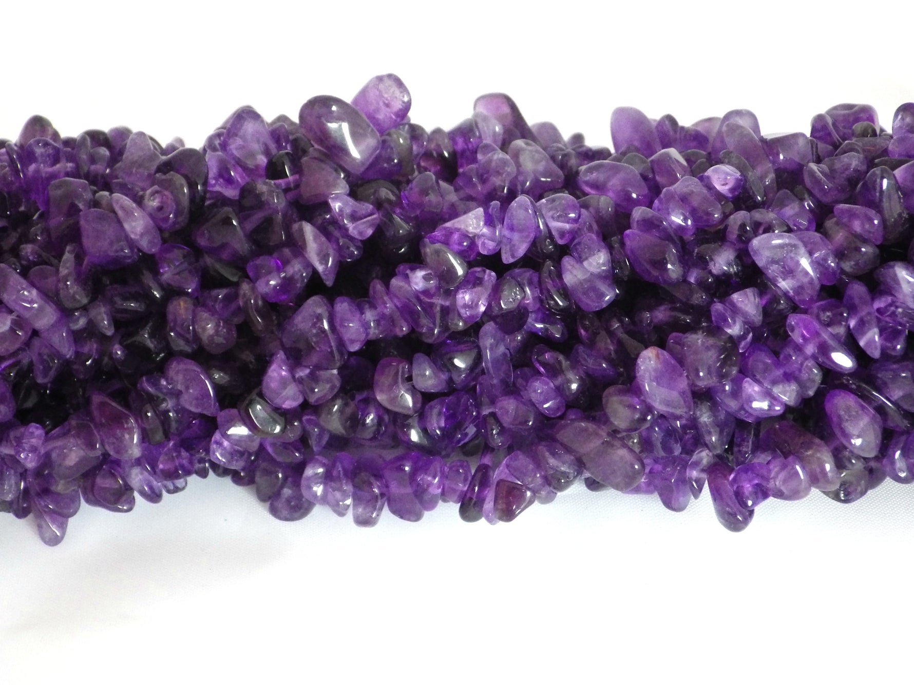 Amethyst chip beads