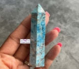 Natural Apatite 6 Side Tower Point 2