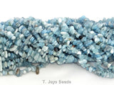 Aquamarine Chip Beads - 5x8mm