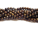 Bronzite Round Beads - 6mm