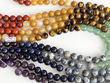 8mm Chakra Strand of Round Beads