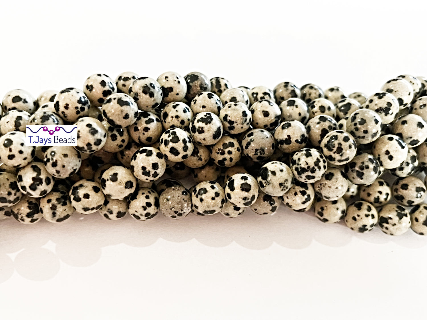 Dalmation Jasper | Round Beads | 8mm