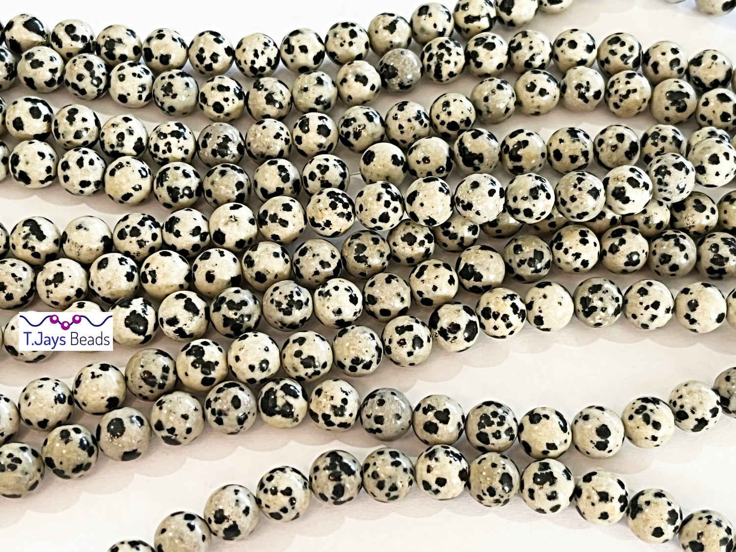 Dalmation Jasper | Round Beads | 8mm