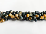 8mm Dyed Blue Tiger Eye Beads