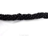Faceted Black Onyx Beads - 4mm