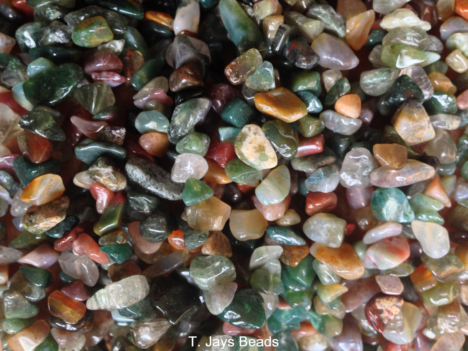 Fancy Jasper | Chip Beads | 5-8mm | 32" String