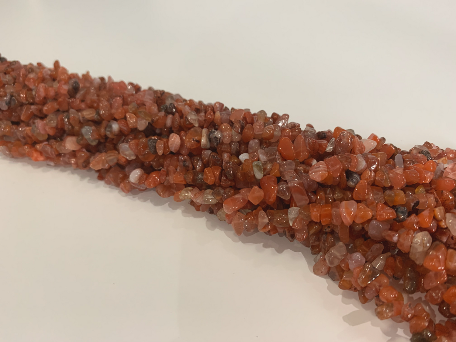 Carnelian | Chip Beads | 5-8mm | 32" String