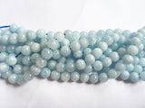 8mm Aquamarine Round Beads