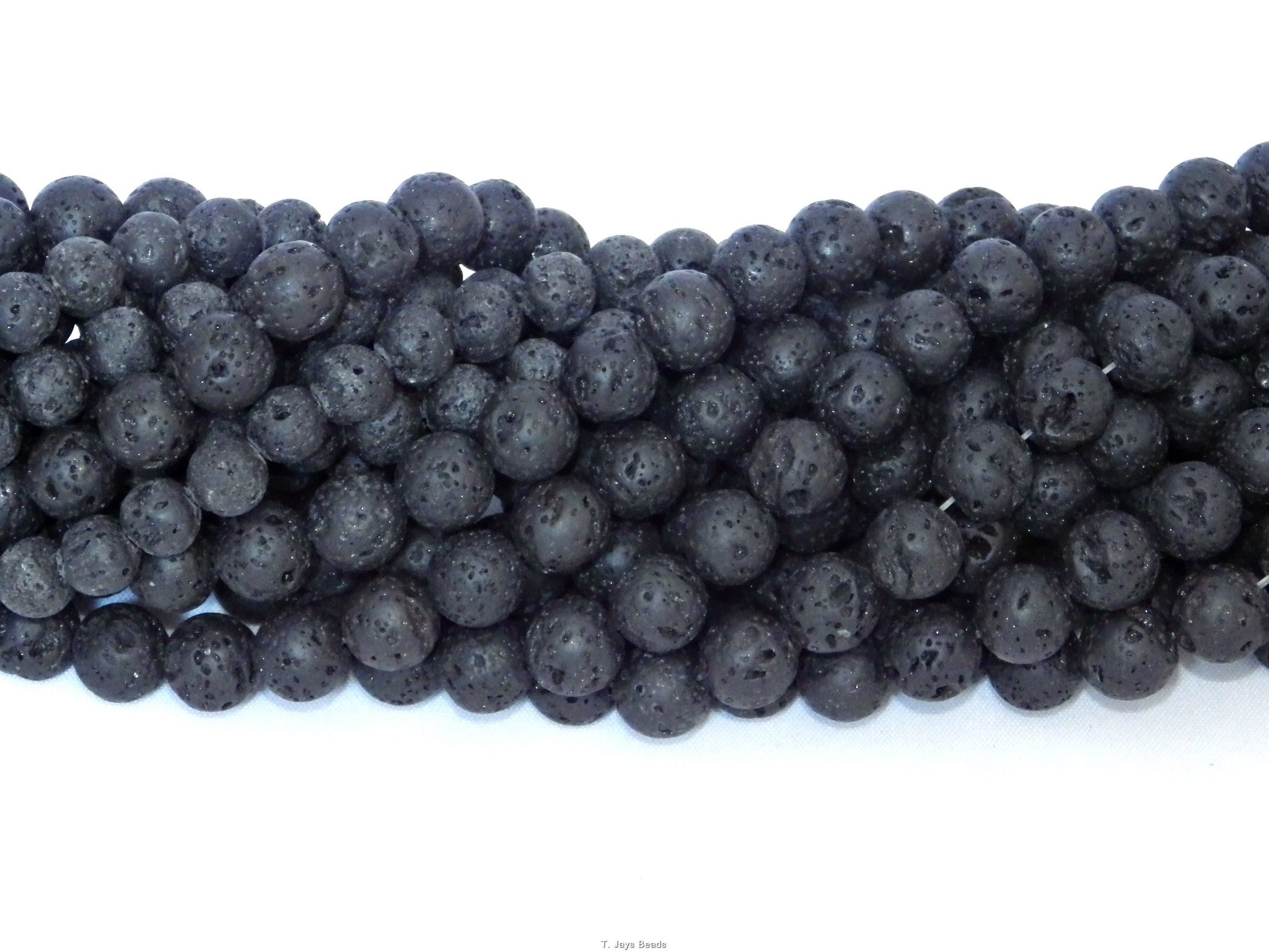 10mm Lava Rock Round Beads for Jewellery Making