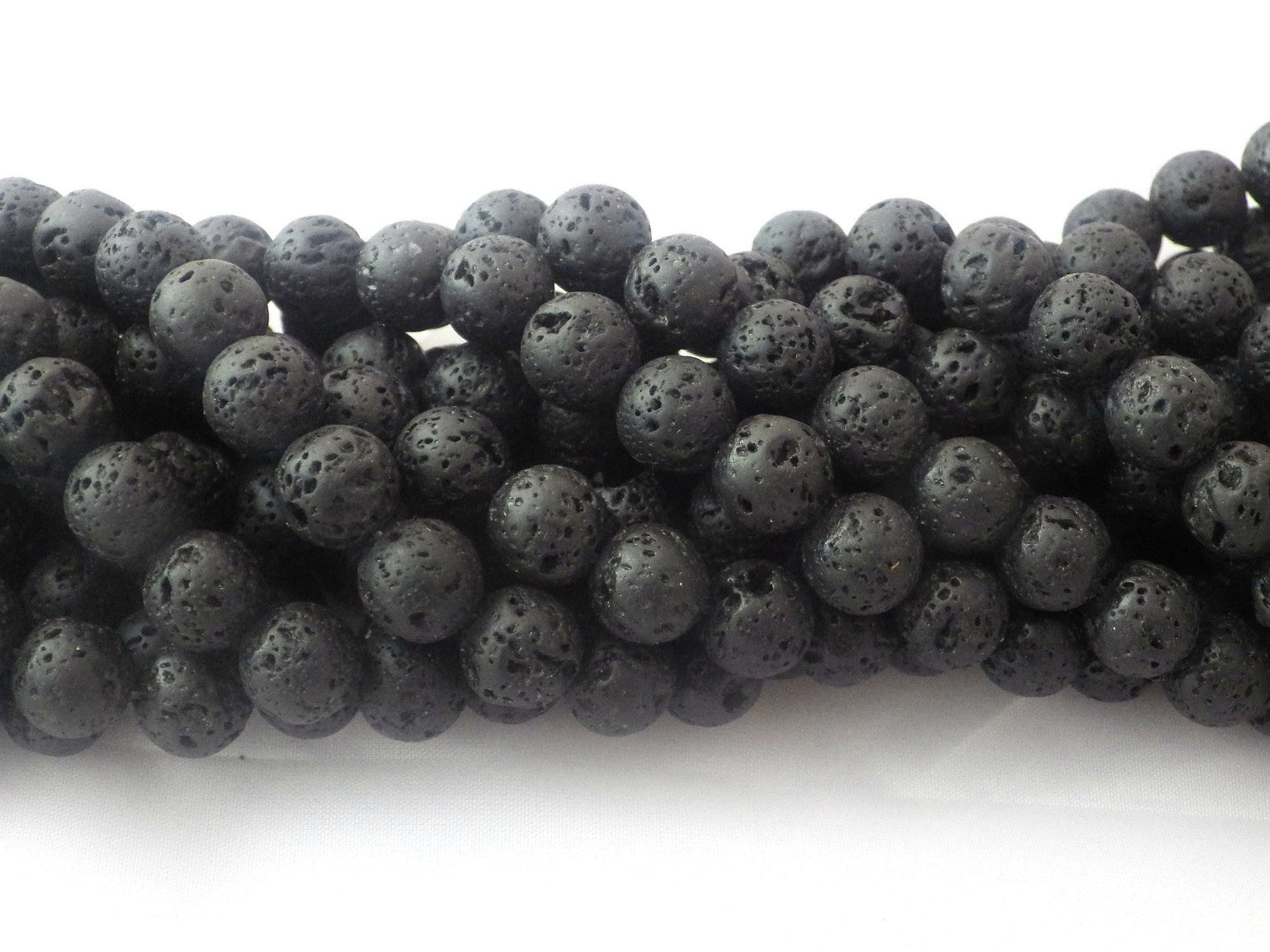 Lava Rock Stone | Round Beads | 4mm