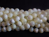 8mm White Mother of Pearl Beads