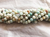 Multicoloured Amazonite Round Beads - 8mm