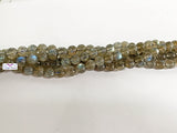 6mm Natural Grey Labradorite Round Beads - AA Grade