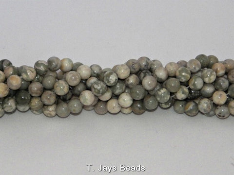 Peace Jade Round Beads - 8mm