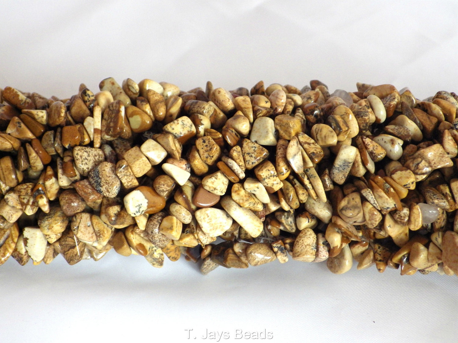 Picture Jasper | Chip Beads | 5-8mm | 32" String