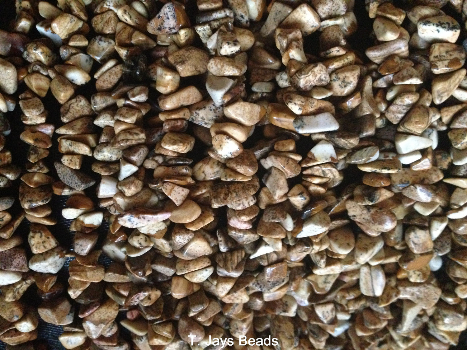 Picture Jasper | Chip Beads | 5-8mm | 32" String