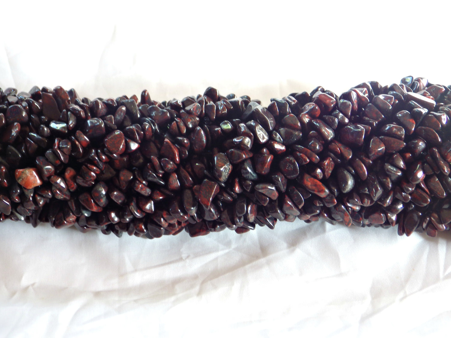 Poppy Jasper | Chip Beads | 5-8mm | 32" String