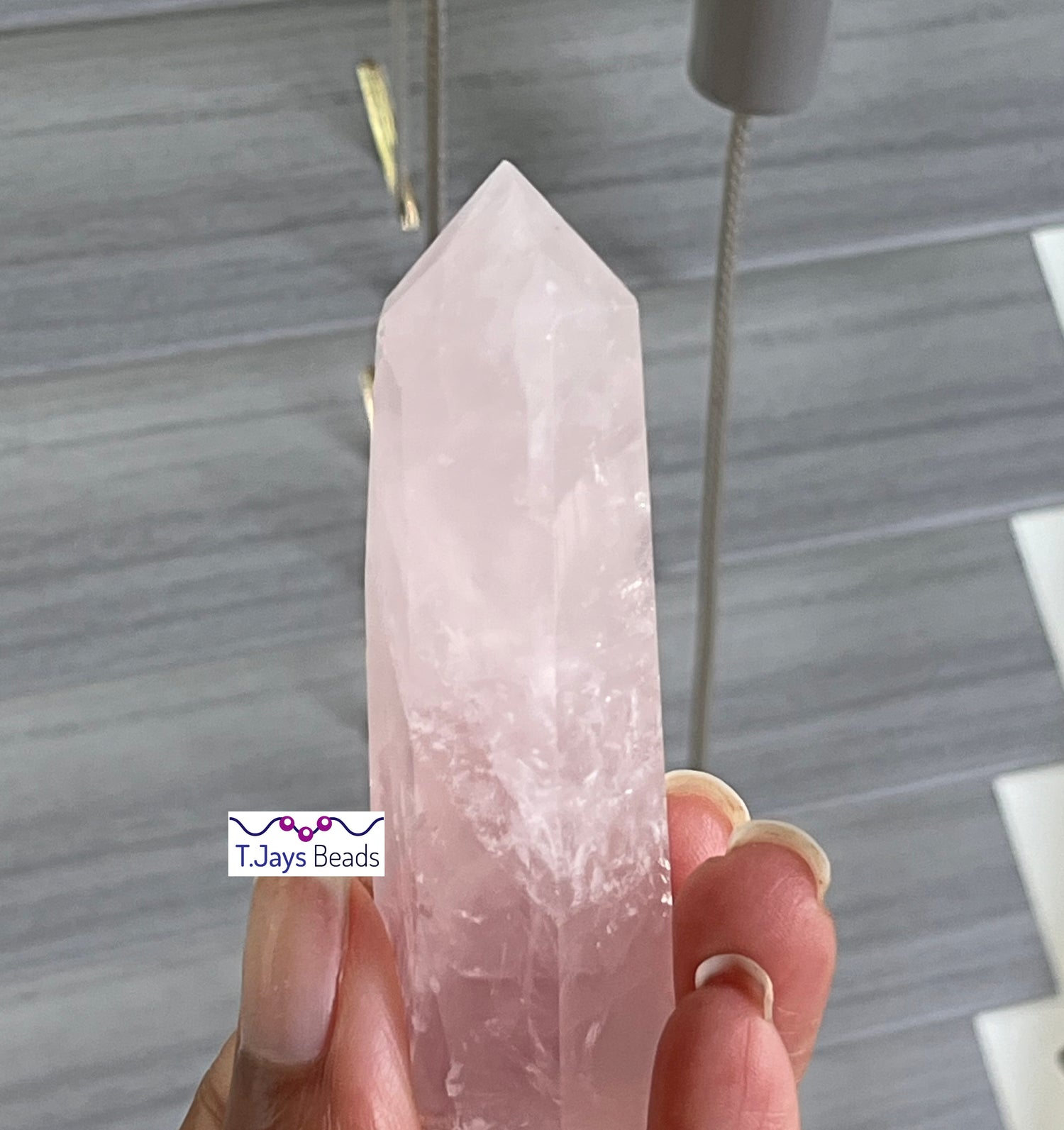 Natural Rose Quartz | 6 Side Tower Point