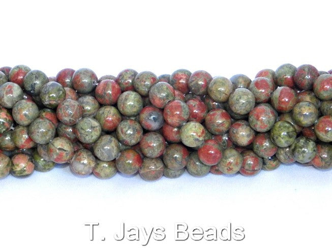 Unakite Round Beads - 10mm