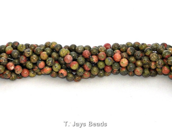 Unakite | Round Beads | 6mm