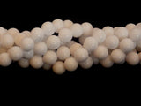 8mm White jade round beads